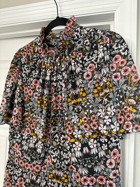 julia jordan Black Floral Maxi Dress with Pink & Yellow Blooms